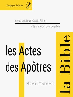 cover image of Actes des Apôtres